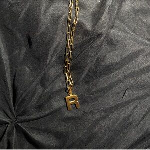 Kate Spade Gold chain with “R” pendant